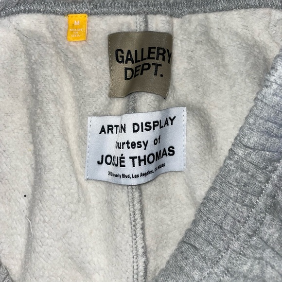 Gallery Dept. Painted Flare Sweat Pants (Heather Grey) - Picture 4 of 5